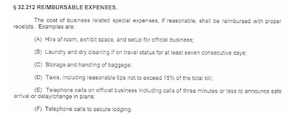 Reimburseable Expenses